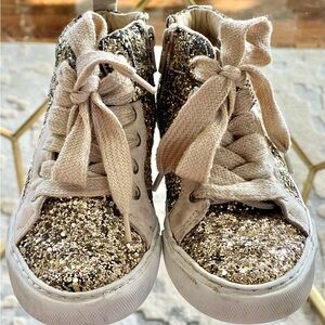 GAP Kids Gold Glitter Sneakers